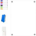  написать ....k задняя панель белая доска магнит календарь 30x40 прозрачный расписание ребенок семья офис память ( прозрачный )