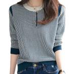 eli расческа o вязаный tops женский тысяч птица .. тонкий длинный рукав раунд шея золотой кнопка красивый . сверху товар модный ( голубой, XL)