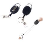  подвешивание ниже название . для катушка брелок для ключа эластичный катушка ключ катушка катушка контактная перемычка on катушка kalabina утерян предотвращение ( черный 2 шт. комплект )