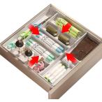  выдвижной ящик перегородка . эластичный передвижной место хранения tray ножи кейс высота 5cm ( белый )