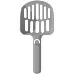 猫砂スコップ 大きめ 粗目 トイレ 大粒 シャベル 砂取り用品 (グレー)