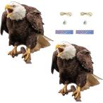 鳩よけ 鷹 鳥よけ 防鳥 鳩除け ツバメよけ対策 反射帯と鈴 庭 窓 鳥避け 鳥害対策 撃退 ベランダ マンション 鷹x2個
