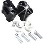 【互換品】 ハンドル アップ スペーサー 20mm ハンドル径 22mm 28mm 対応(ブラック)