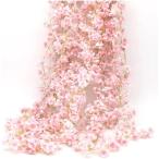  Sakura искусственный цветок Galland 135 колесо 1.8m Sakura интерьер орнамент украшение весна украшение ( Sakura 4 шт. комплект, общая длина примерно 1.8m)