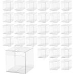  хорошая вещь labo подарочная коробка прозрачный пластик квадратный упаковка коробка складной подарок подарок ( прозрачный, 8x8x8cm 30 шт. комплект )