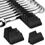 マグネットレンチホルダー スパナホルダー 磁気レンチオーガーナイザー 収納ラック 工具 整理 (ブラック)