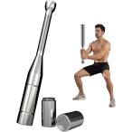 グラブベル ダンベル アイアンバット インディアンクラブ トレーニング 筋トレ フィットネス 体幹強化 (シルバー,  3-10kg)