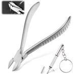  хобби кусачки маленький размер для очков плоскогубцы нержавеющая сталь кованый наклонный плоскогубцы long Gree chi рукоятка модель точная отвертка приложен ( серебряный )