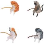  кошка фигурка 4 шт. комплект полимер производства аквариум для японский стиль украшение (4 шт. комплект, на фото )