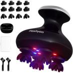  head spa электрический кожа головы щетка Рождество красный синий W свет установка 3D колебание кожа головы мойка эстетика кожи головы scalp уход лицо все тело применение ( ламе ввод черный )