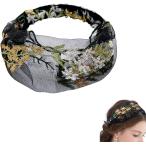  лента для волос вышивка chu-ru гонки широкий ta- van способ лента-ободок волосы ta- van аксессуары для волос резина . лицо ( чёрный, свободный размер )