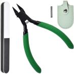  для макета кусачки незначительный лезвие точный пластик специальный торцевая дверь cut одна сторона лезвие 4.3 дюймовый 55 сталь предотвращение скольжения пластиковая модель для замена spring ( зеленый )