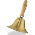 .. до ....BIG размер колокольчик дверной звонок латунный под старину прием магазин удача .. выбор . уход из дерева рукоятка (18cm)