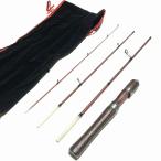  натуральное дерево рукоятка 4.6 футов вращающийся Pack Rod скала рыба ( черный, 4.6ft( стакан волокно ) вращающийся 4 деталь (XUL))