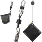  Golf полотенце кожа & короткая клюшка покрытие держатель накладка удобный . комплект магнит тип короткая клюшка покрытие catcher толстый соответствует соревнования ( черный )