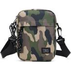 スマホポーチ ショルダー バッグ ウエスト メンズ レディース 撥水 軽量 大容量 多機能収納 登山 アウトドア (カモフラージュ)