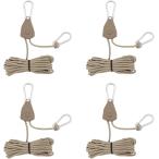  трос храповик палатка фиксация для kalabina имеется 4 шт. комплект уличный кемпинг строение для ( хаки -, длина примерно 4 метров )