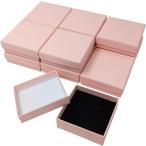  подарочная коробка 12 шт. комплект 9x9x3cm квадратный аксессуары подарок кейс упаковка для упаковка маленький коробка ( розовый, 9x9x3cm)