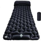  легкий ножек .. тип воздушный коврик кемпинг складной подушка имеется объединенный TPU водонепроницаемый долговечность уличный альпинизм спальное место в транспортном средстве ( черный, одиночный )