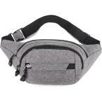  поясная сумка мужской большая вместимость легкий путешествие работа для работа для 4 карман ( серый, длина : примерно 14cm, ширина : примерно 28cm, вставка : примерно 10cm)