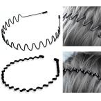  боль . становится трудно лента-ободок мужской женский надежно Hold легкий предотвращение скольжения есть антикоррозийный металлизированный обработка свободный размер MDM ( чёрный, 2 шт. комплект )