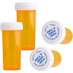 ピルケース 薬入れ 小型 携帯用 持ち運び おしゃれ 海外仕様 コンパクト チャイルドロック付 Mサイズ (オレンジ)