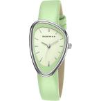  наручные часы женский аналог отображать кварц .. часы кожаный ремень маленький . модный водонепроницаемый супер тонкий простой .MDM (02- зеленый желтый )