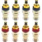  динамик терминал banana штекер соответствует 4mm диаметр терминал список терминал рукоятка da усилитель винт диаметр 8mm ( красный 4 шт черный 4 шт )