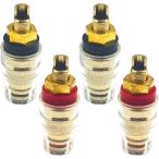  динамик терминал banana штекер соответствует 4mm диаметр терминал список терминал рукоятка da усилитель винт диаметр 8mm ( красный 2 шт черный 2 шт )