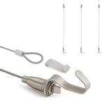  подвесные системы для картин тросик крюк разъемная модель interior coordinator .. выдерживаемая нагрузка 40kg ( серебряный, 0.5m крюк 1, 3,книга@)