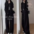  джерси женский верх и низ выставить полный Zip Parker тренировочный тренировочные брюки casual длинные брюки MDM ( черный, 2XL)