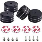  аудио aluminium изолятор резина предотвращение скольжения имеется динамик шиповки получить динамик подставка шиповки основа ( черный 4 шт )