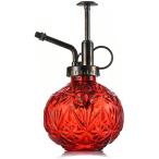  стекло опрыскиватель Vintage способ лейка 240ml первоклассный Mist распылитель модный заполняющий бутылка растения ( bronze форсунка, красный )