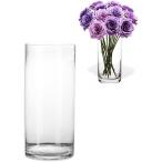 ガラス花瓶 透明 フラワーベース 北欧風 おしゃれ シンプル インテリア雑貨 (クリア,  30cm)