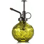  стекло опрыскиватель Vintage способ лейка 240ml первоклассный Mist распылитель модный заполняющий бутылка ( bronze форсунка, желтый )