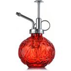  стекло опрыскиватель Vintage способ лейка 240ml первоклассный Mist распылитель модный заполняющий бутылка растения ( серебряный форсунка, красный )