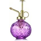  стекло опрыскиватель Vintage способ лейка 240ml первоклассный Mist распылитель модный заполняющий бутылка ( Gold форсунка, лиловый )