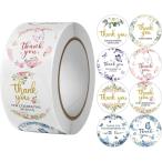  благодарность наклейка круглый 500 листов симпатичный для бизнеса стикер roll модель цветочный принт конверт для оборудование орнамент этикетка ( красочный )