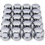 ナットキャップ ホイールナットカバー 33mm ISO ABS素材 クロームメッキ フロント/リア 10穴用(20個セット(+予備))