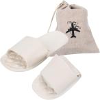 ショッピング携帯スリッパ 折りたたみスリッパ 携帯スリッパ 滑り止め 持ち運び 洗える 収納袋付き トラベル 旅行 機内 室内 学校 飛行機 (ホワイト,  M)