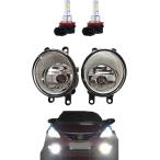 【互換品】 純正互換 トヨタ フォグランプ LEDバルブ付き 左右セット HID 汎用 社外品 H8 H11 H16 MDM(白/ホワイト)