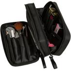  косметичка большая вместимость перегородка . симпатичный многофункциональный compact перевозка тонкий макияж сумка 2 слой ( черный )