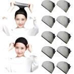  парик терраса внутренний колпак 10 шт. комплект парик сеть нижний сеть свободный размер эластичность MDM( черный, Free Size)