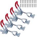  кривошип зажим защелка блокировка отверстие имеется кривошип защелка блокировка дыра имеется кривошип защелка настройка возможный защелка ( красный & серебряный, 4 шт. комплект )