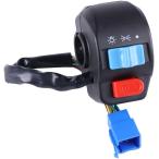 [ сменный товар ]D.Stomo для мотоцикла рукоятка с переключателем указатель поворота / свет / звуковой сигнал универсальный 12V соответствует электропроводка завершено ( правая сторона ( черный ))