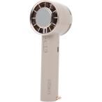 ショッピングハンディファン エンプティオ ハンディファン 静音 充電式 冷却プレート アウトドア クリップ付き カラビナつき 置き型(スモーキーベージュ)