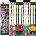 鉛筆1ダースと金箔押し名入れのセット品 三菱鉛筆 スプラトゥーン2 5624 6角軸 硬度2種(B・2B) 名入れ1氏名(1書体)のみ かきかたえんぴつ