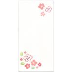 RYU-RYU 和風ポチ袋 ロングタイプ 無地小花 LWPB-10 3枚入 お札が折らずに入るサイズです ポチ袋 リュリュ