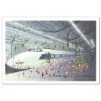 クリスマスカード 和風・海外向け 和風ミニサンタカード SJ-17 新幹線 グリーティングライフ Christmas card グリーティングカード