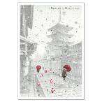 クリスマスカード 和風・海外向け 和風ミニサンタカード SJ-29 京都 グリーティングライフ Christmas card グリーティングカード